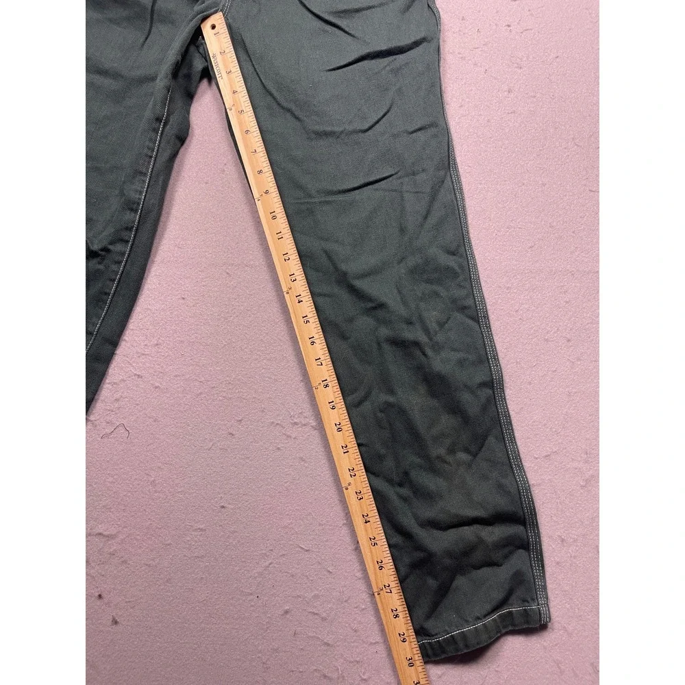 PacSun Slim Trousers Cotton Twill Green 31x32 Mens